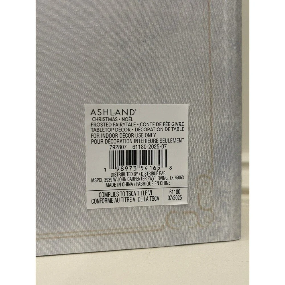 Ashland Christmas Frosted Fairytale Nutcracker Book Box Tabletop Decor 11.5x7”